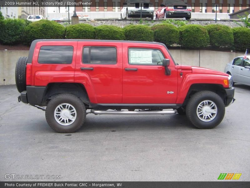 Victory Red / Ebony/Pewter 2009 Hummer H3