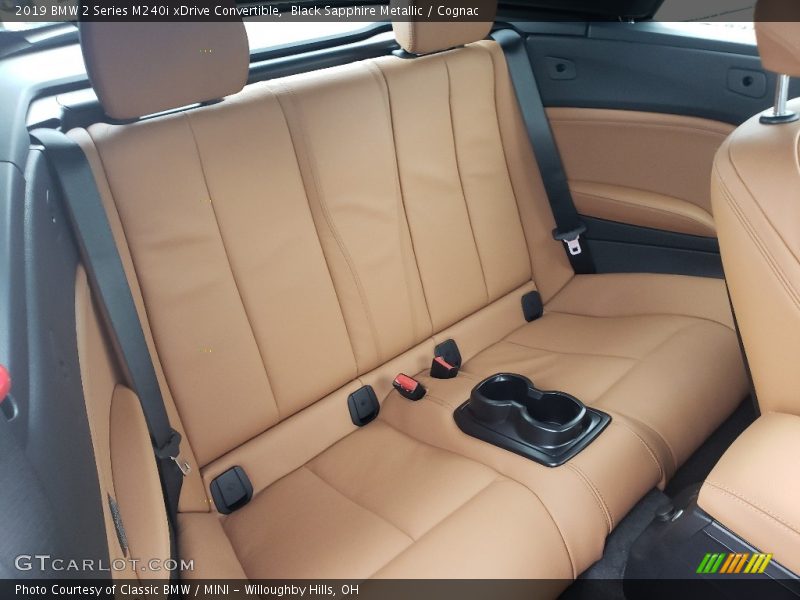Black Sapphire Metallic / Cognac 2019 BMW 2 Series M240i xDrive Convertible