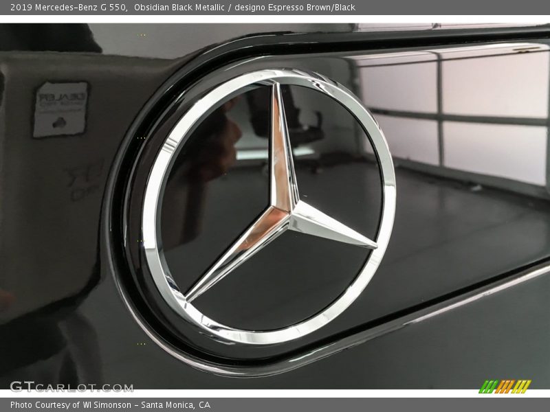 Obsidian Black Metallic / designo Espresso Brown/Black 2019 Mercedes-Benz G 550