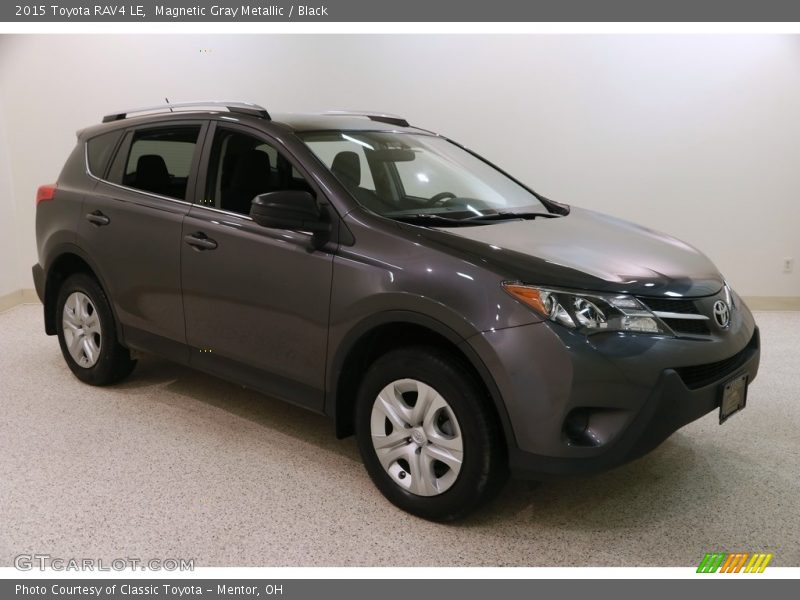 Magnetic Gray Metallic / Black 2015 Toyota RAV4 LE