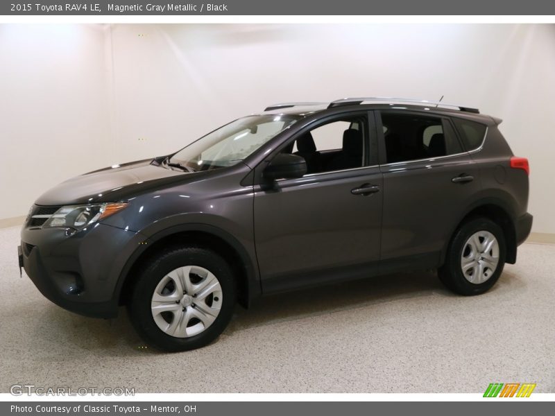Magnetic Gray Metallic / Black 2015 Toyota RAV4 LE