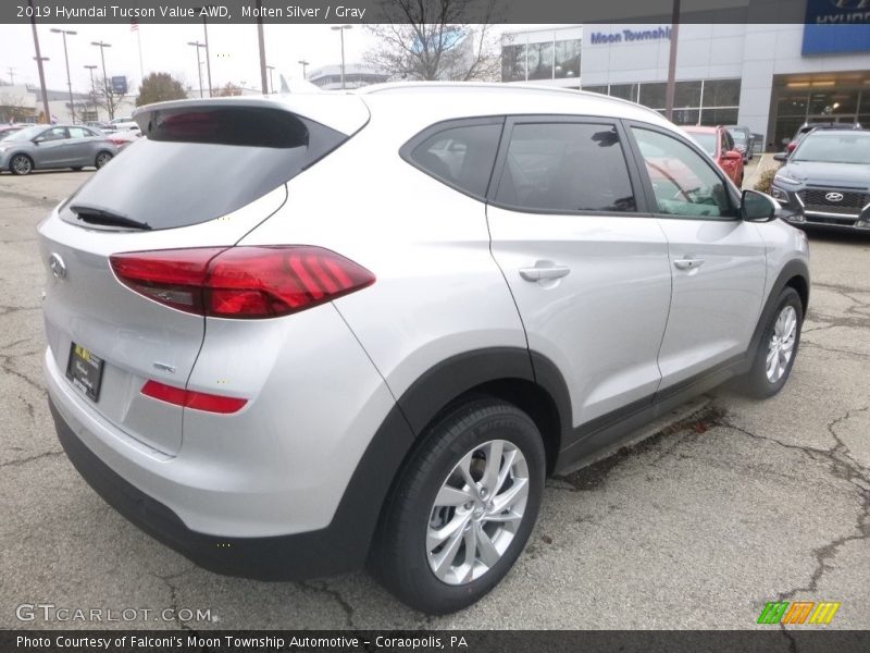 Molten Silver / Gray 2019 Hyundai Tucson Value AWD