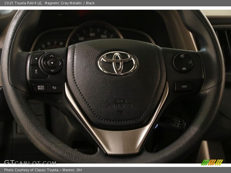 Magnetic Gray Metallic / Black 2015 Toyota RAV4 LE