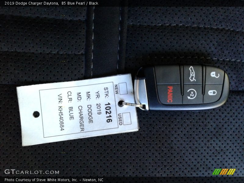 B5 Blue Pearl / Black 2019 Dodge Charger Daytona