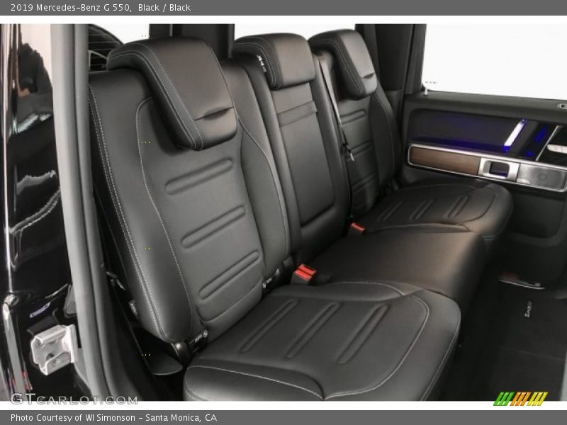 Rear Seat of 2019 G 550