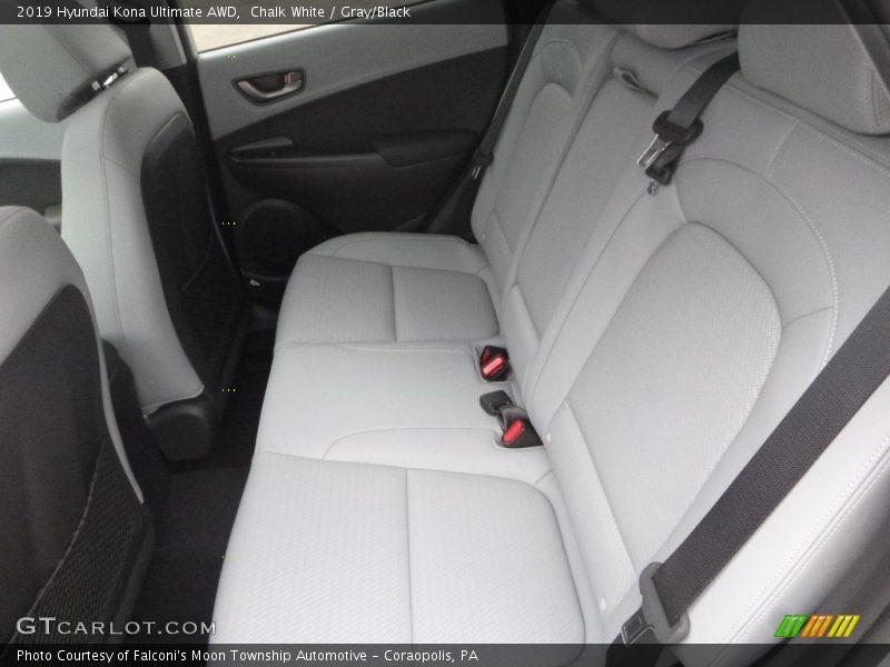 Chalk White / Gray/Black 2019 Hyundai Kona Ultimate AWD