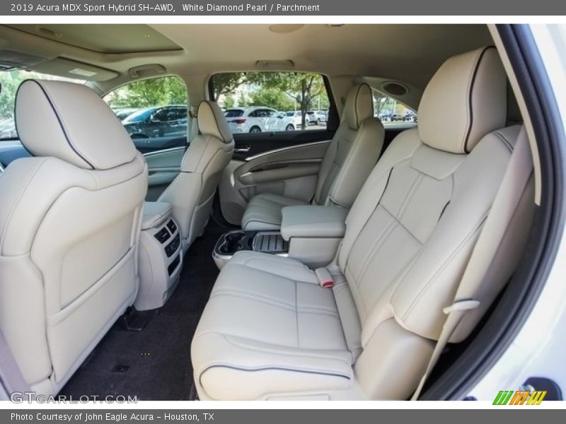 White Diamond Pearl / Parchment 2019 Acura MDX Sport Hybrid SH-AWD