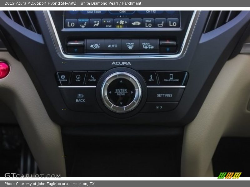 White Diamond Pearl / Parchment 2019 Acura MDX Sport Hybrid SH-AWD