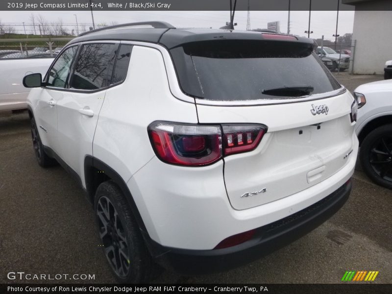 White / Black/Ski Gray 2019 Jeep Compass Limited 4x4