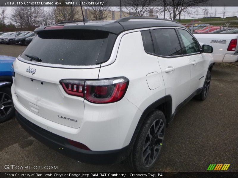 White / Black/Ski Gray 2019 Jeep Compass Limited 4x4