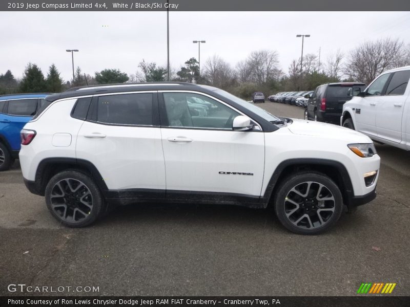 White / Black/Ski Gray 2019 Jeep Compass Limited 4x4