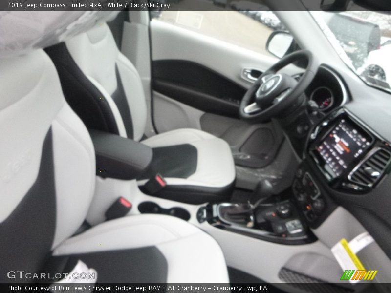 White / Black/Ski Gray 2019 Jeep Compass Limited 4x4