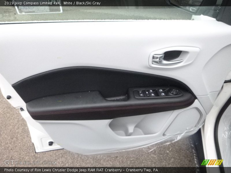 White / Black/Ski Gray 2019 Jeep Compass Limited 4x4