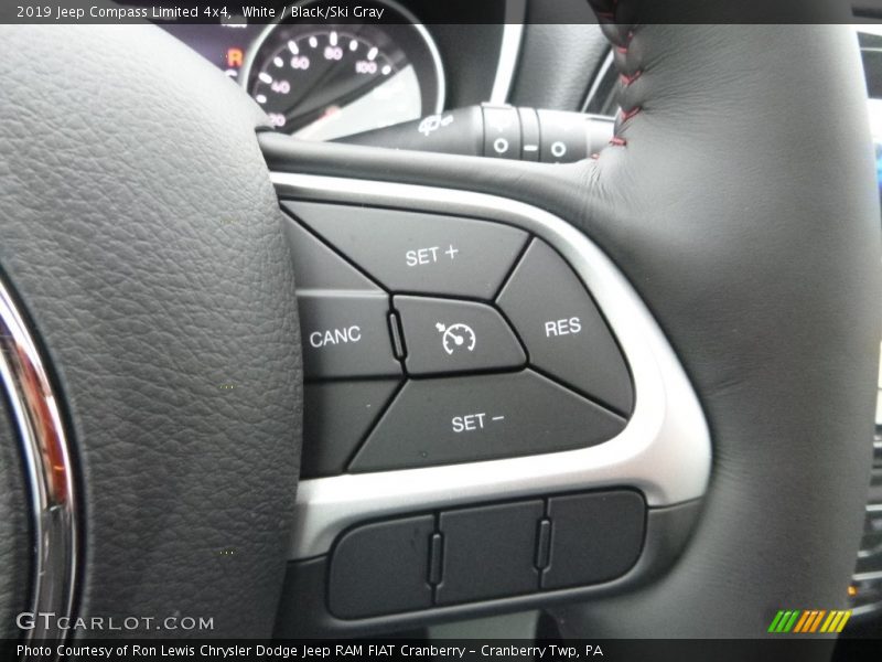 White / Black/Ski Gray 2019 Jeep Compass Limited 4x4