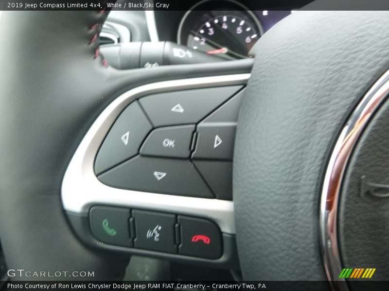 White / Black/Ski Gray 2019 Jeep Compass Limited 4x4