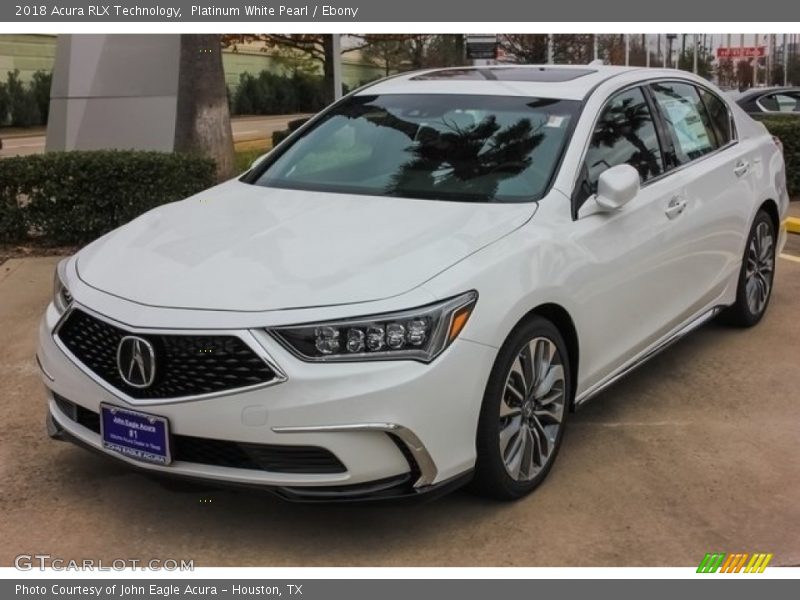 Platinum White Pearl / Ebony 2018 Acura RLX Technology