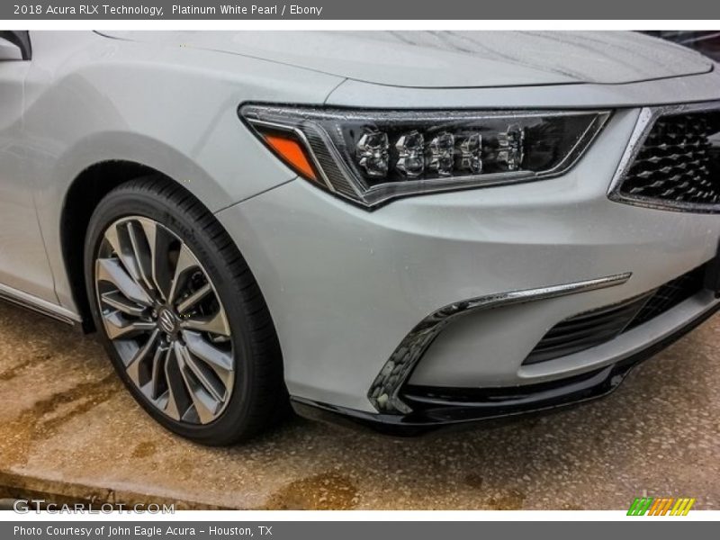 Platinum White Pearl / Ebony 2018 Acura RLX Technology
