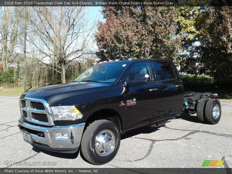 Brilliant Black Crystal Pearl / Black/Diesel Gray 2018 Ram 3500 Tradesman Crew Cab 4x4 Chassis