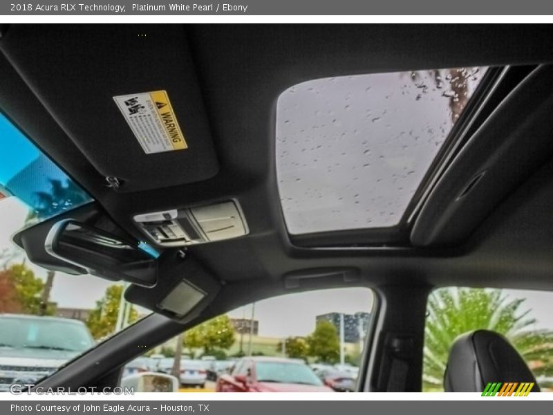 Platinum White Pearl / Ebony 2018 Acura RLX Technology