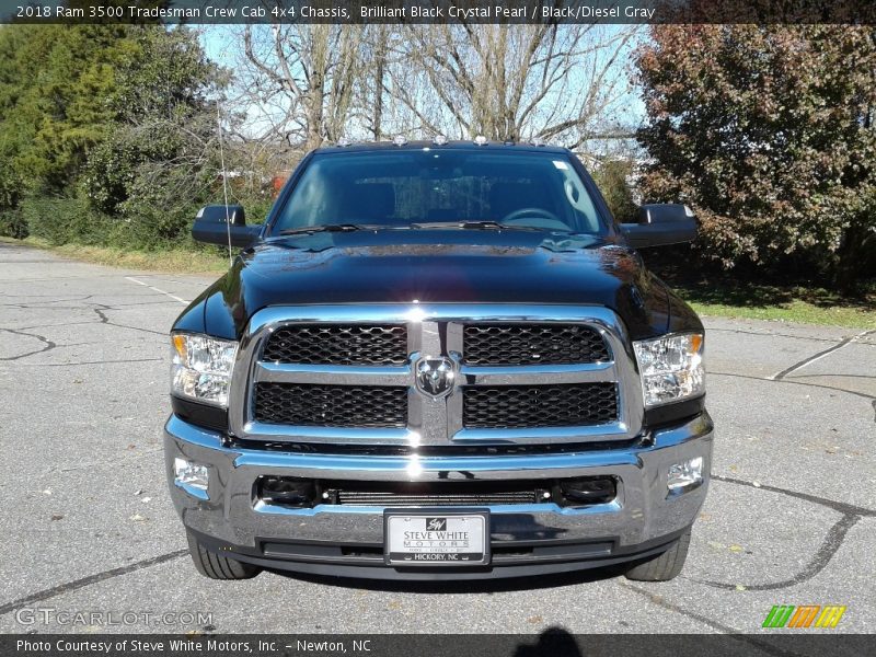 Brilliant Black Crystal Pearl / Black/Diesel Gray 2018 Ram 3500 Tradesman Crew Cab 4x4 Chassis