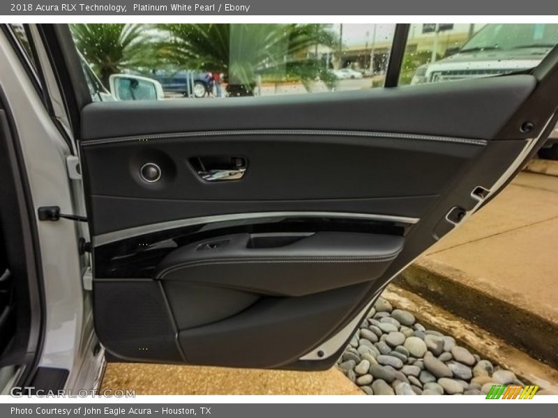 Platinum White Pearl / Ebony 2018 Acura RLX Technology