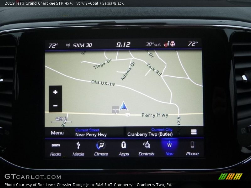 Navigation of 2019 Grand Cherokee STR 4x4