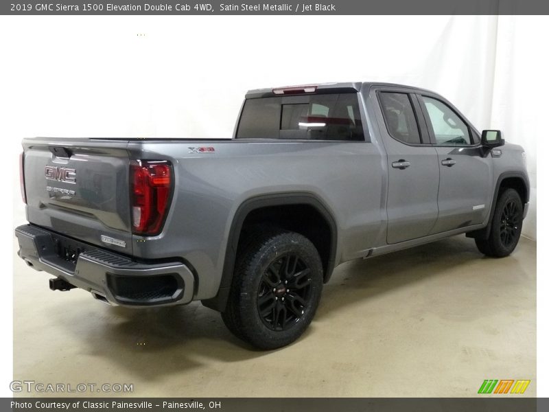 Satin Steel Metallic / Jet Black 2019 GMC Sierra 1500 Elevation Double Cab 4WD