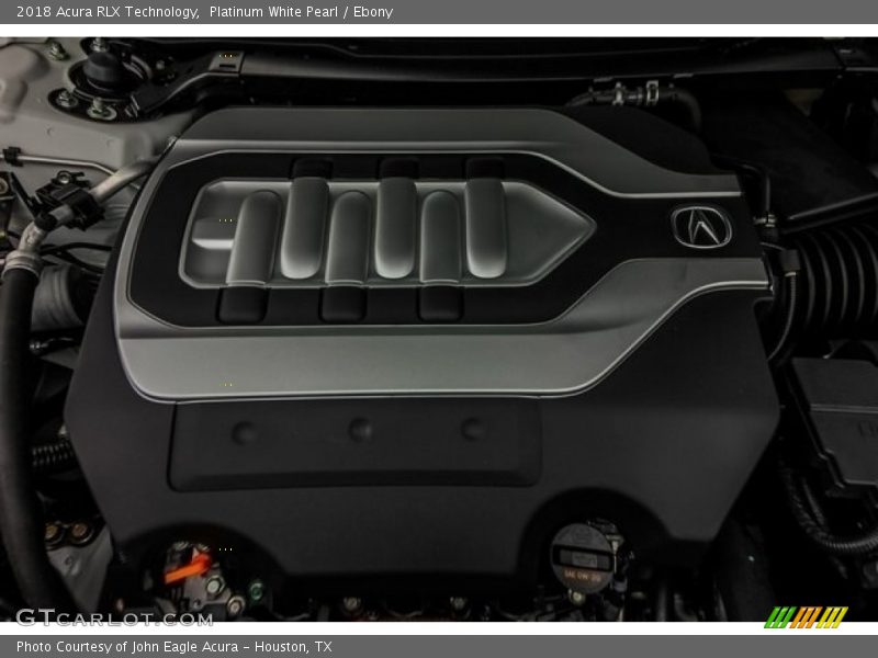 Platinum White Pearl / Ebony 2018 Acura RLX Technology