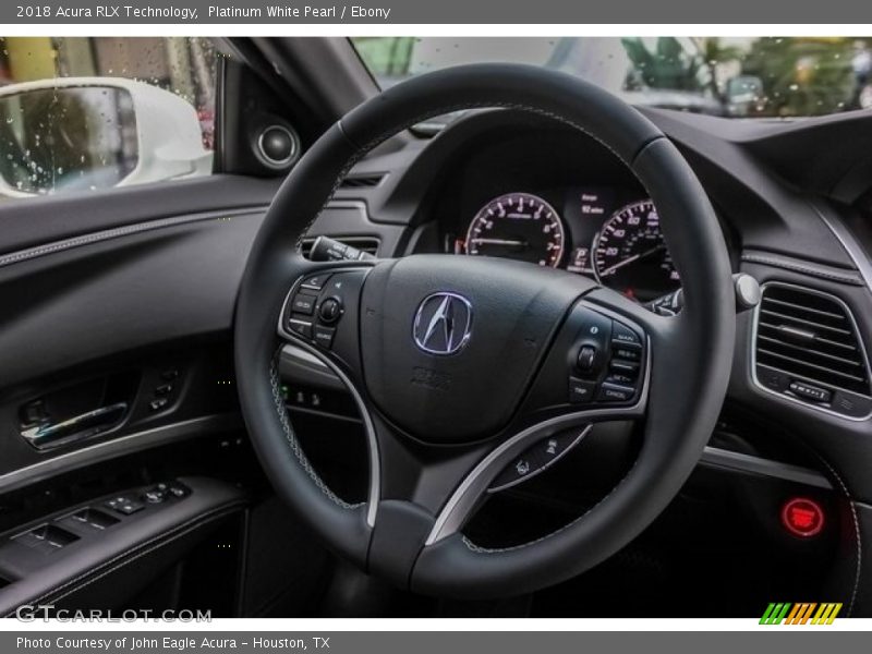 Platinum White Pearl / Ebony 2018 Acura RLX Technology