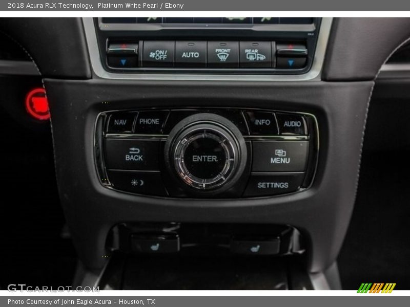 Platinum White Pearl / Ebony 2018 Acura RLX Technology