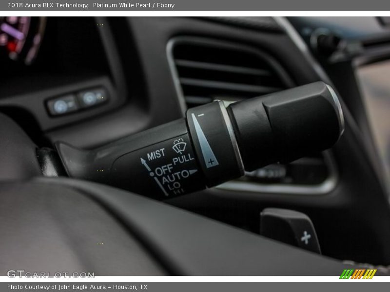 Platinum White Pearl / Ebony 2018 Acura RLX Technology