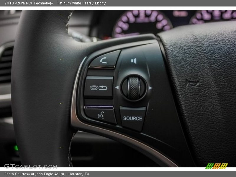 Platinum White Pearl / Ebony 2018 Acura RLX Technology