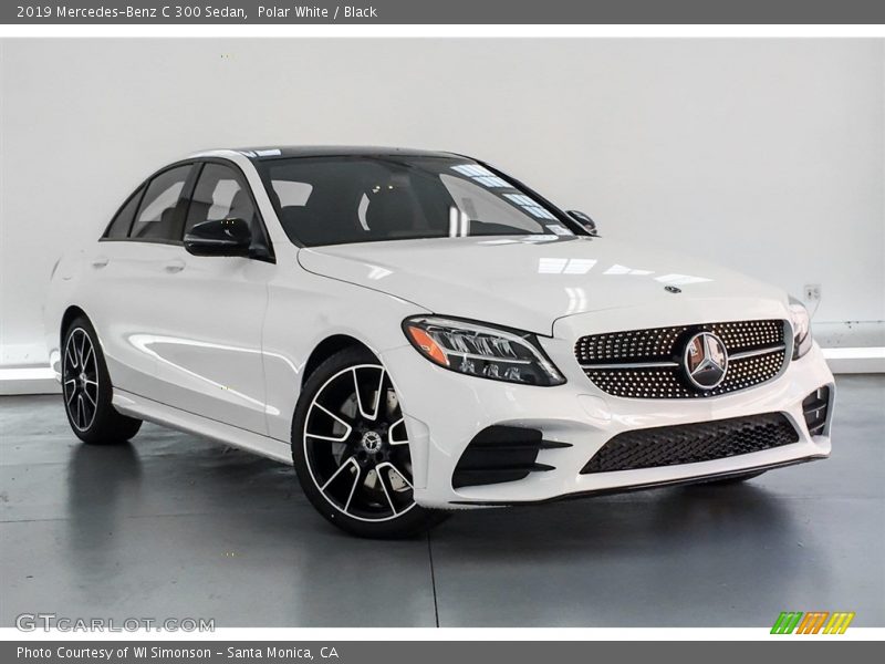 Polar White / Black 2019 Mercedes-Benz C 300 Sedan