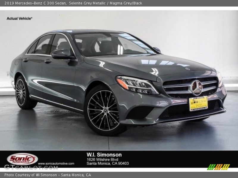 Selenite Grey Metallic / Magma Grey/Black 2019 Mercedes-Benz C 300 Sedan