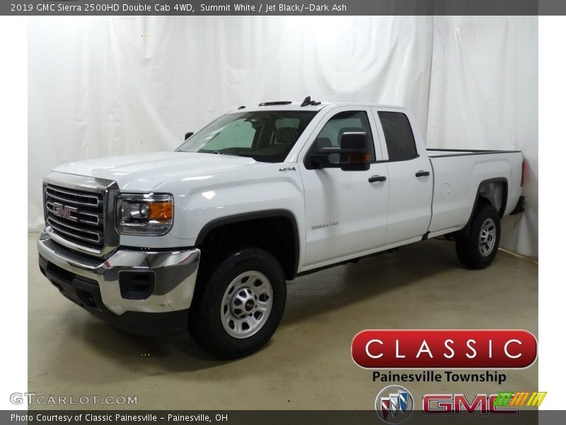 Summit White / Jet Black/­Dark Ash 2019 GMC Sierra 2500HD Double Cab 4WD