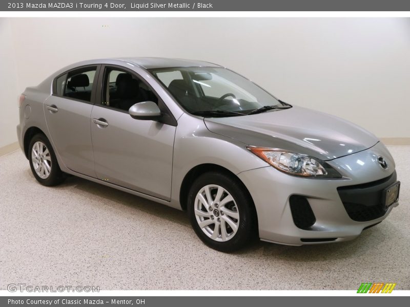 Liquid Silver Metallic / Black 2013 Mazda MAZDA3 i Touring 4 Door