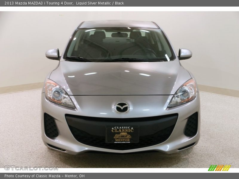 Liquid Silver Metallic / Black 2013 Mazda MAZDA3 i Touring 4 Door