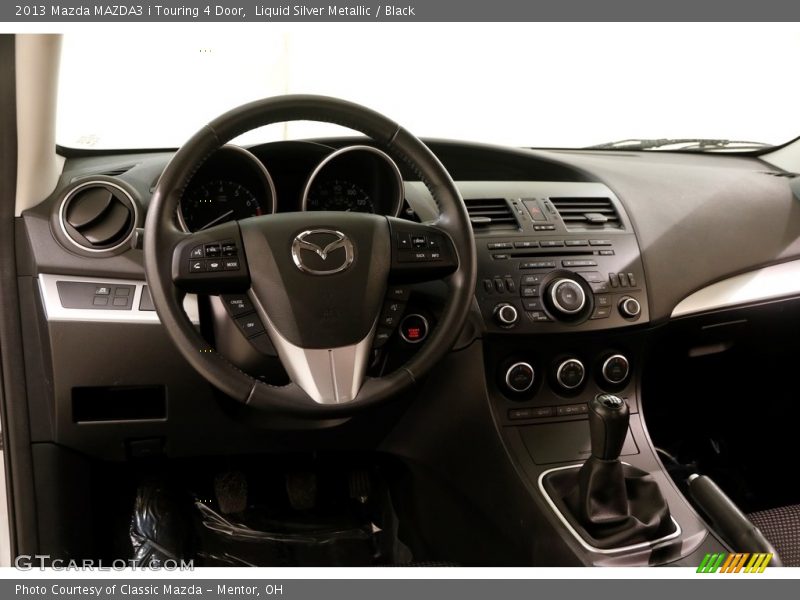 Liquid Silver Metallic / Black 2013 Mazda MAZDA3 i Touring 4 Door