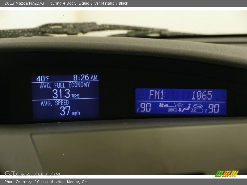 Liquid Silver Metallic / Black 2013 Mazda MAZDA3 i Touring 4 Door