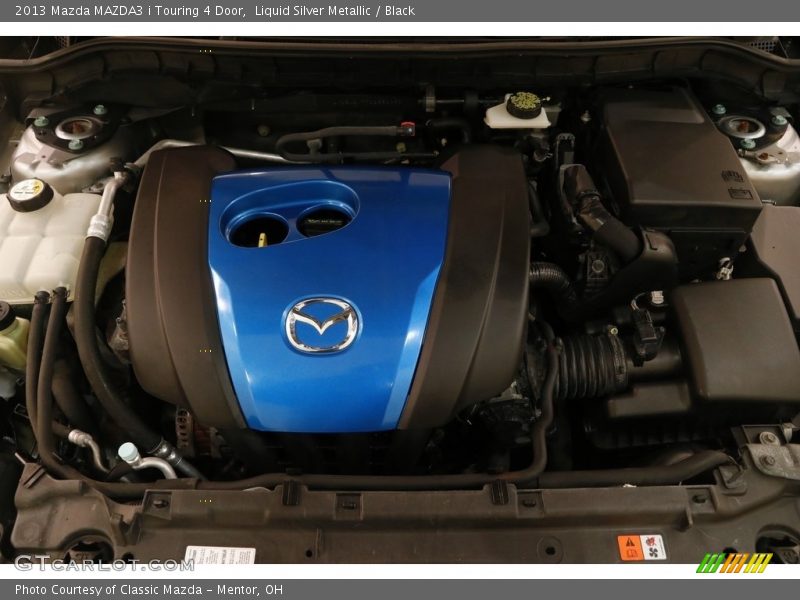 Liquid Silver Metallic / Black 2013 Mazda MAZDA3 i Touring 4 Door