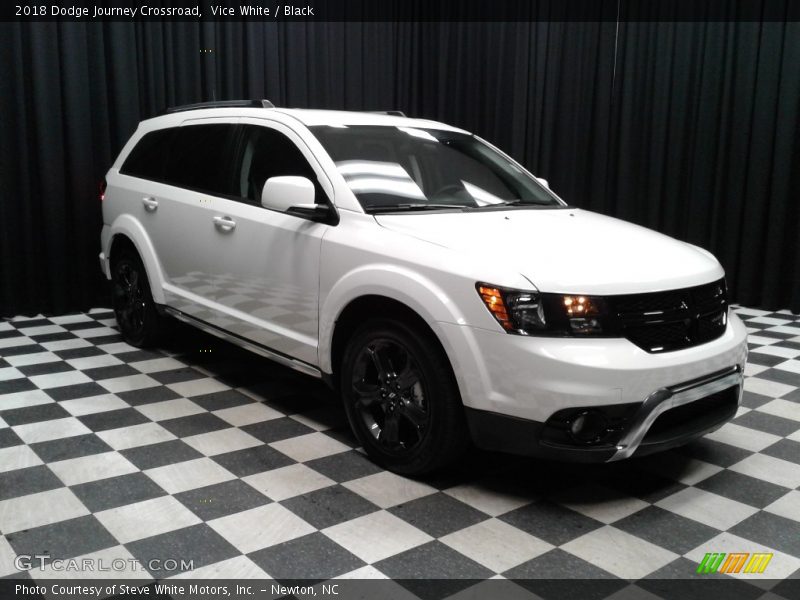 Vice White / Black 2018 Dodge Journey Crossroad