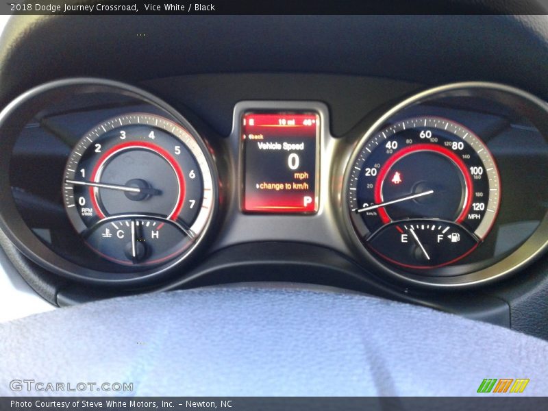 Vice White / Black 2018 Dodge Journey Crossroad