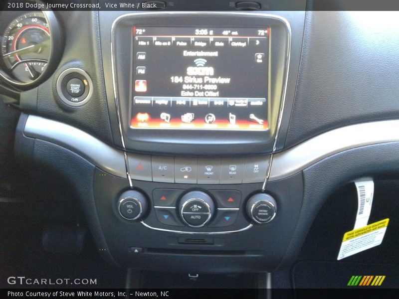 Vice White / Black 2018 Dodge Journey Crossroad