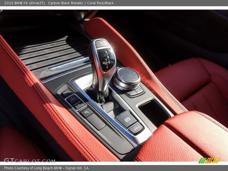 Carbon Black Metallic / Coral Red/Black 2019 BMW X6 sDrive35i