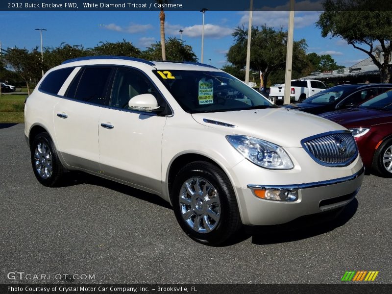 White Diamond Tricoat / Cashmere 2012 Buick Enclave FWD
