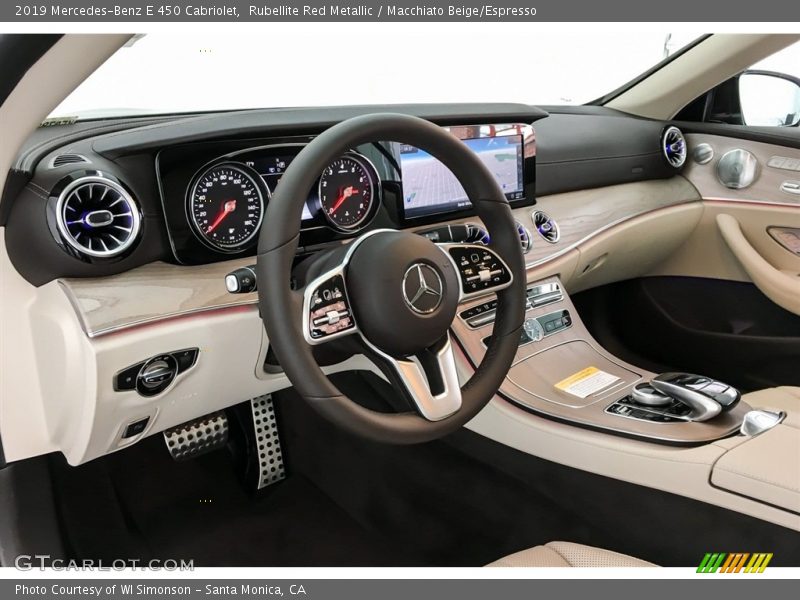 Rubellite Red Metallic / Macchiato Beige/Espresso 2019 Mercedes-Benz E 450 Cabriolet