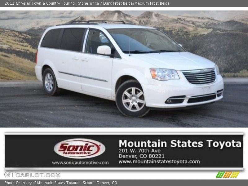 Stone White / Dark Frost Beige/Medium Frost Beige 2012 Chrysler Town & Country Touring