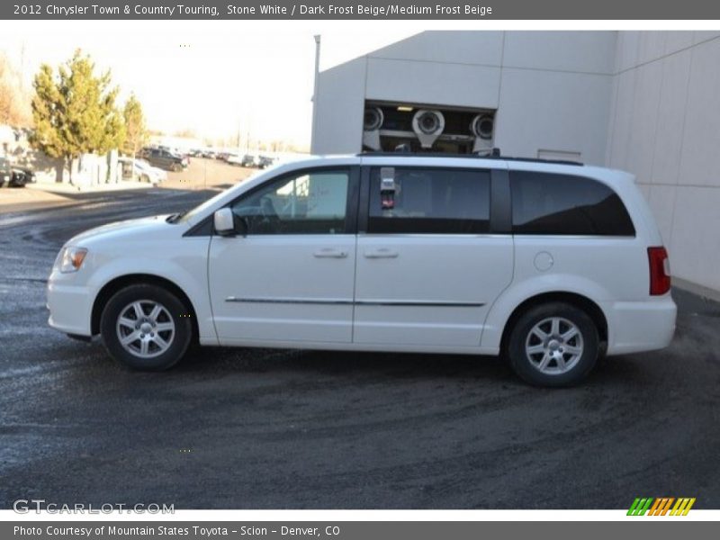 Stone White / Dark Frost Beige/Medium Frost Beige 2012 Chrysler Town & Country Touring