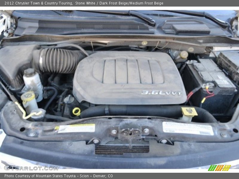 Stone White / Dark Frost Beige/Medium Frost Beige 2012 Chrysler Town & Country Touring