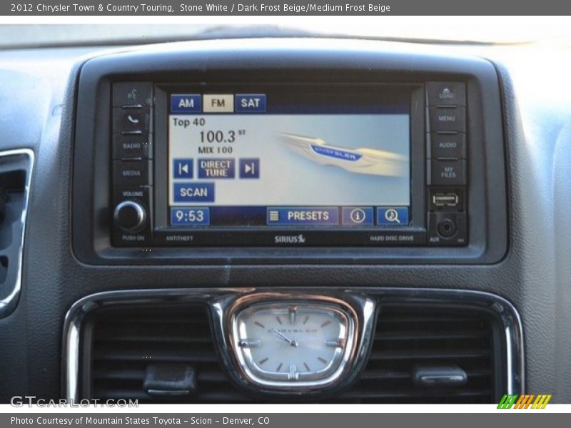 Stone White / Dark Frost Beige/Medium Frost Beige 2012 Chrysler Town & Country Touring